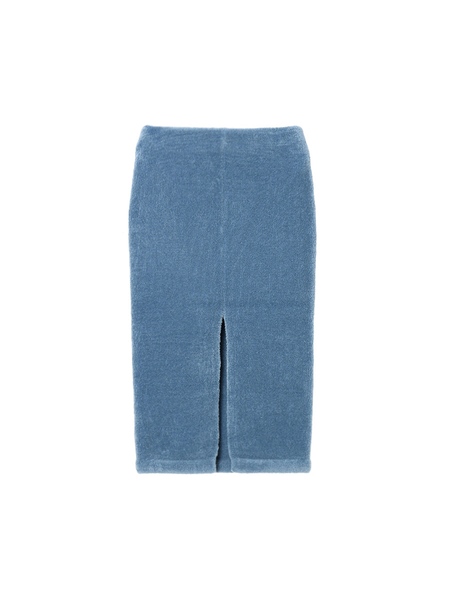fluffy wool KNIT skirt