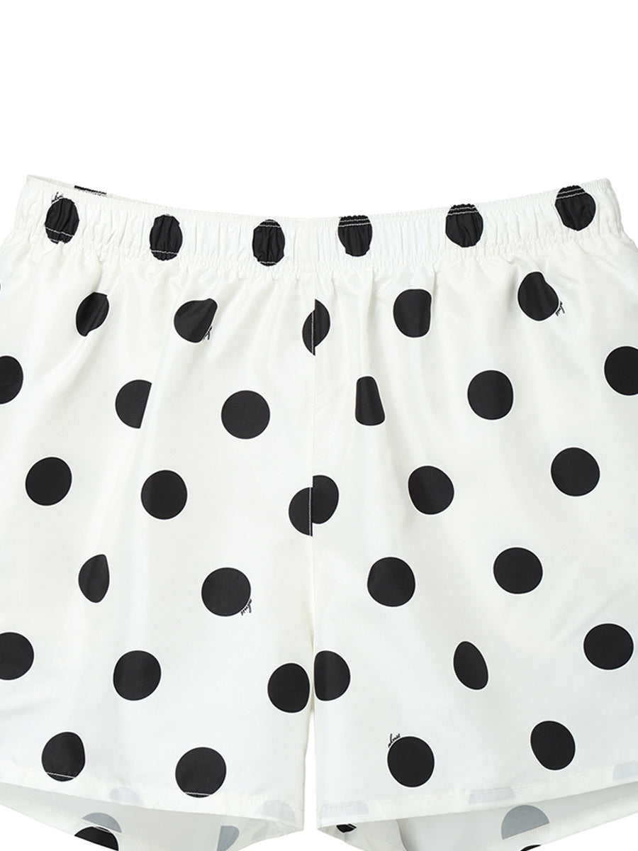 dot swim shorts