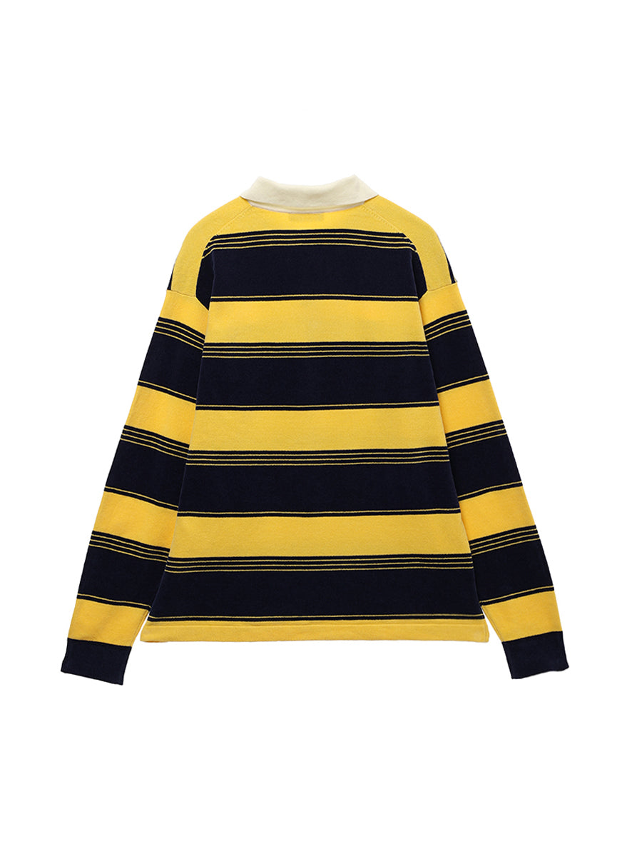 velvet touch KNIT polo shirt