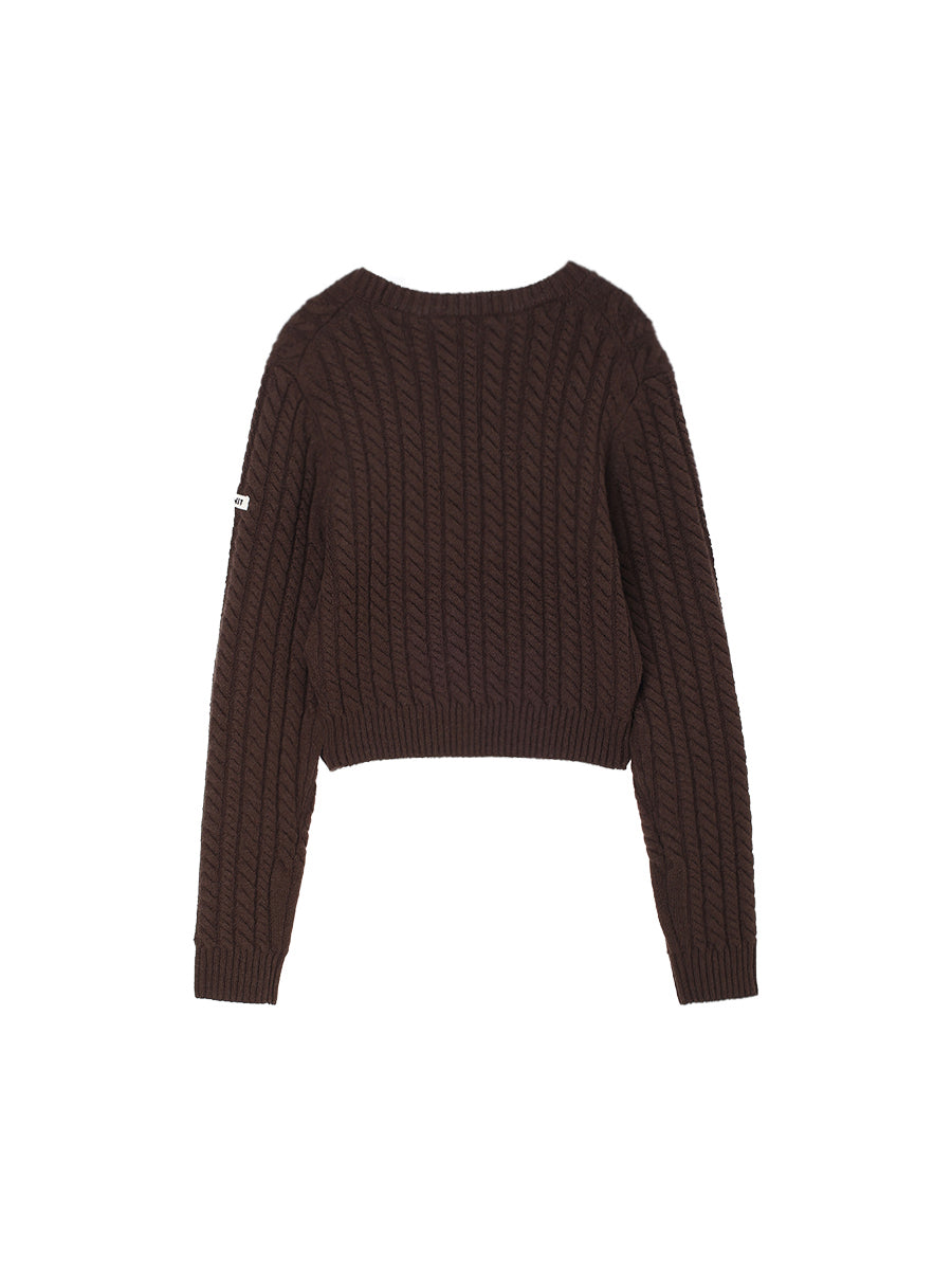 wool cable KNIT