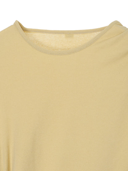 cotton/cashmere asymmetry  gatherT-shirt
