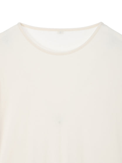 cotton/cashmere feathery T-shirt (small)