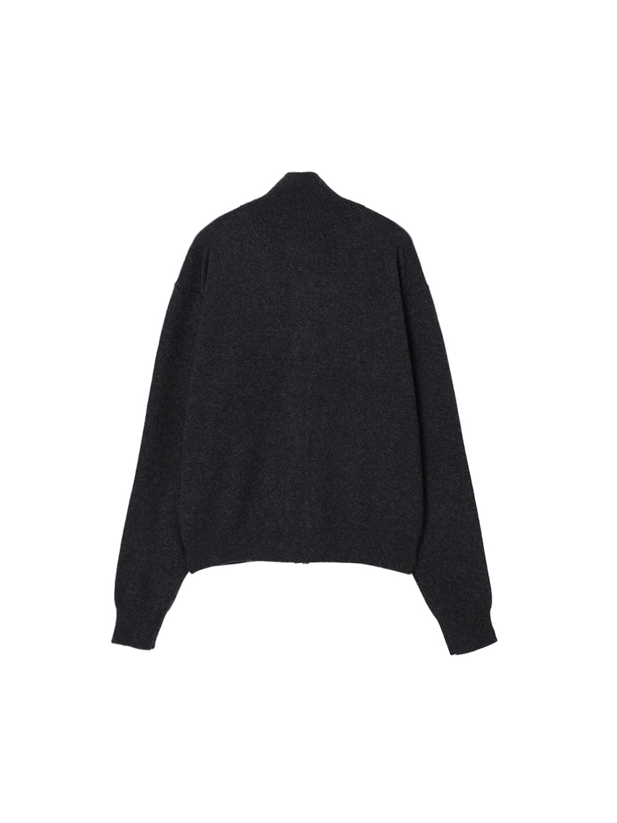 cashmere high neck KNIT cardigan【large】