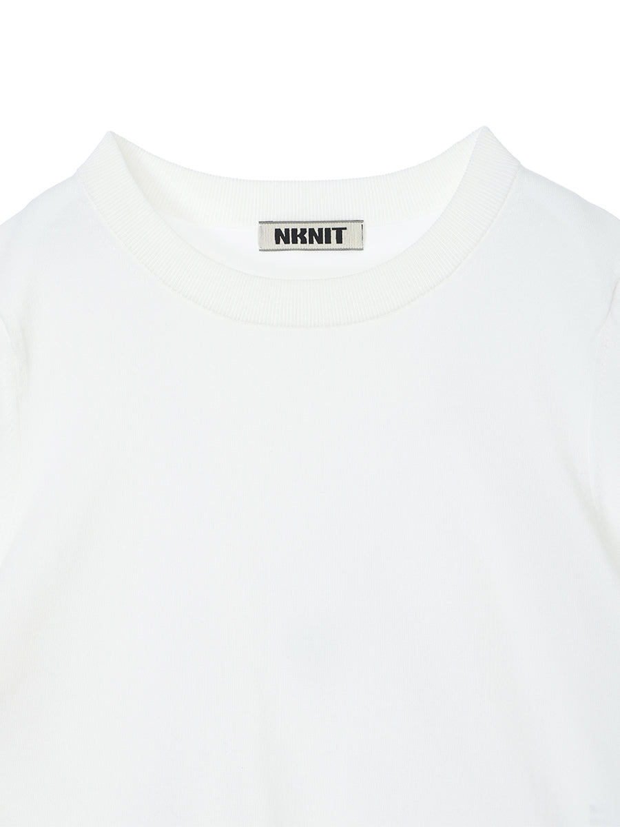 cotton/acetate KNIT t-shirt（mini) – NKNIT