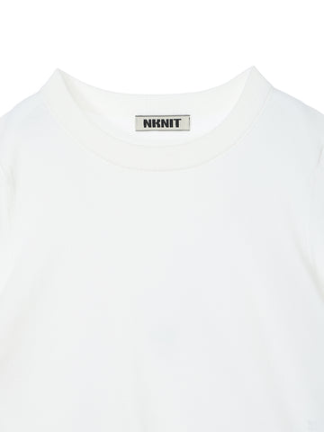 cotton/acetate KNIT t-shirt（mini) – NKNIT