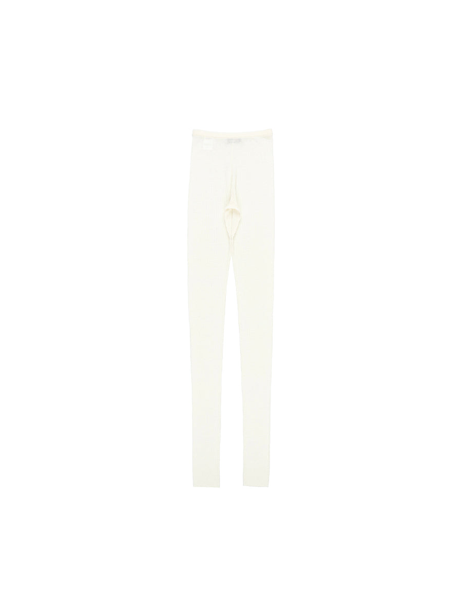 sheer rib KNIT leggings