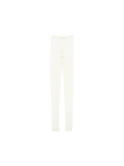 sheer rib KNIT leggings