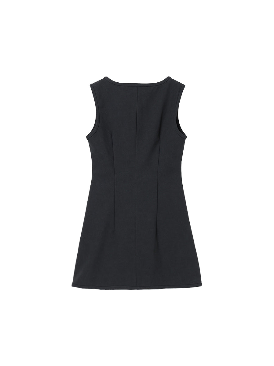 faux suede mini dress