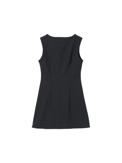 faux suede mini dress