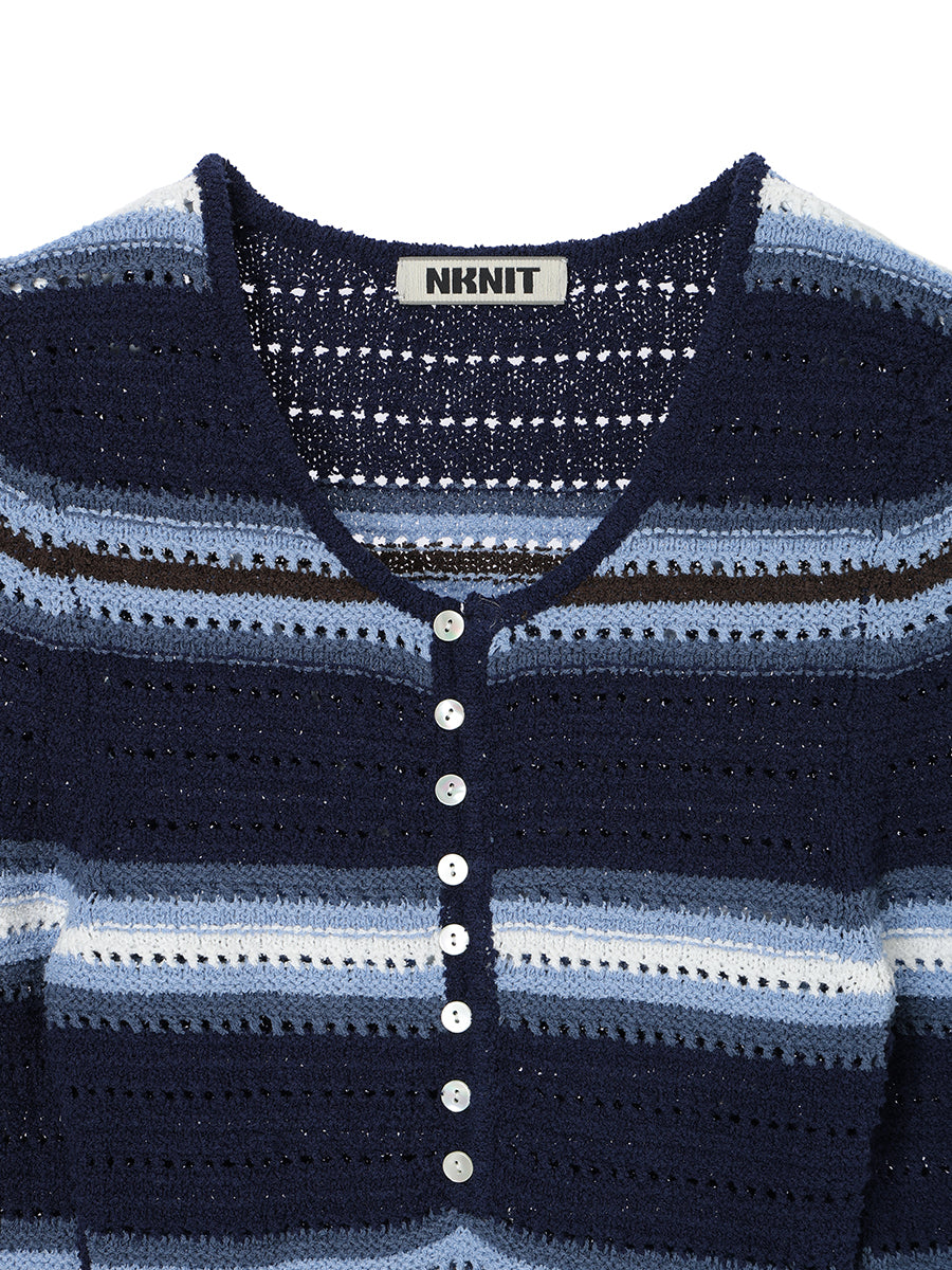 mesh KNIT mini dress