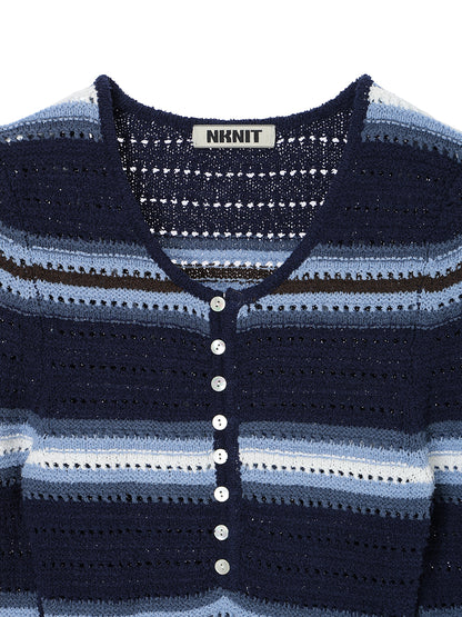 mesh KNIT mini dress