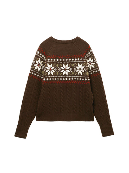 nordic pattern henley KNIT