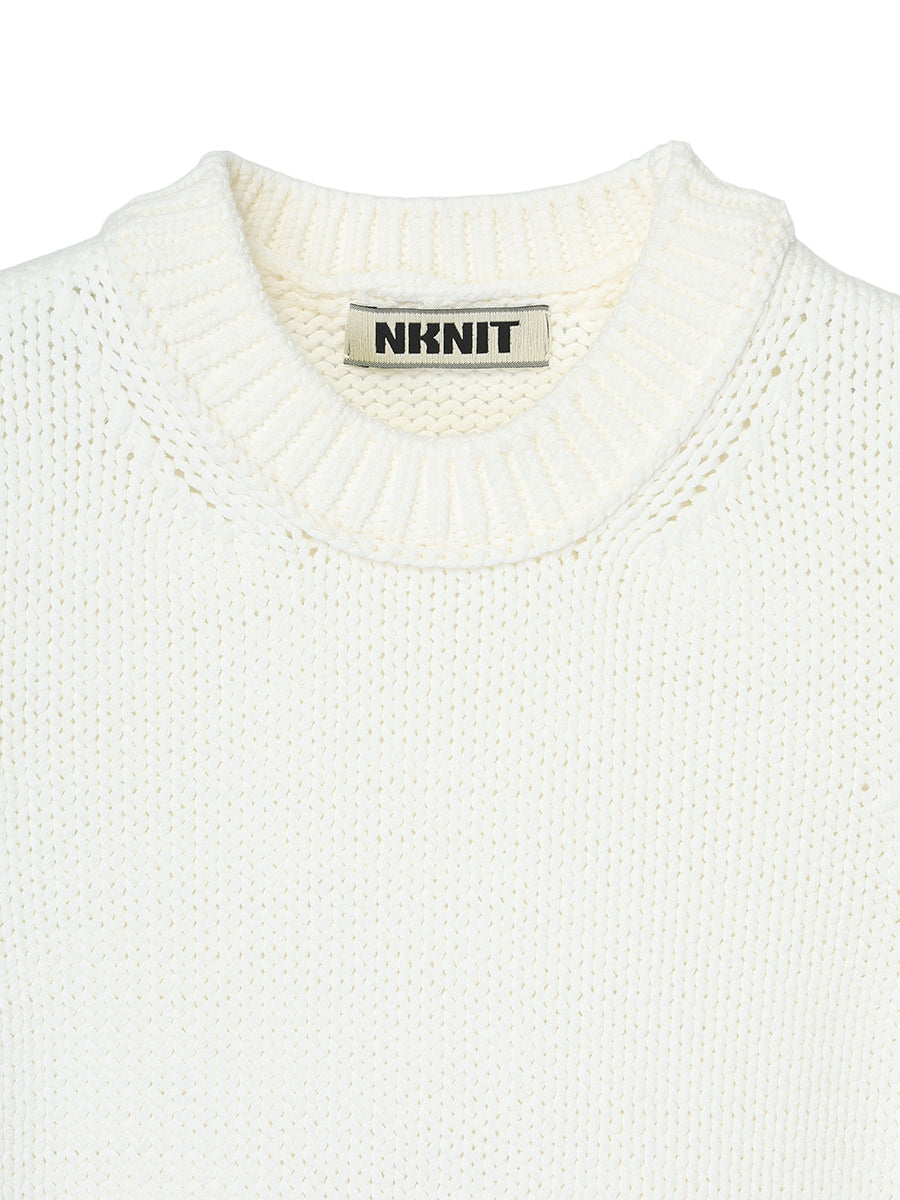 トップス NKNIT spongy KNIT t-shirt(small) spongy KNIT t-shirt(small) – NKNIT