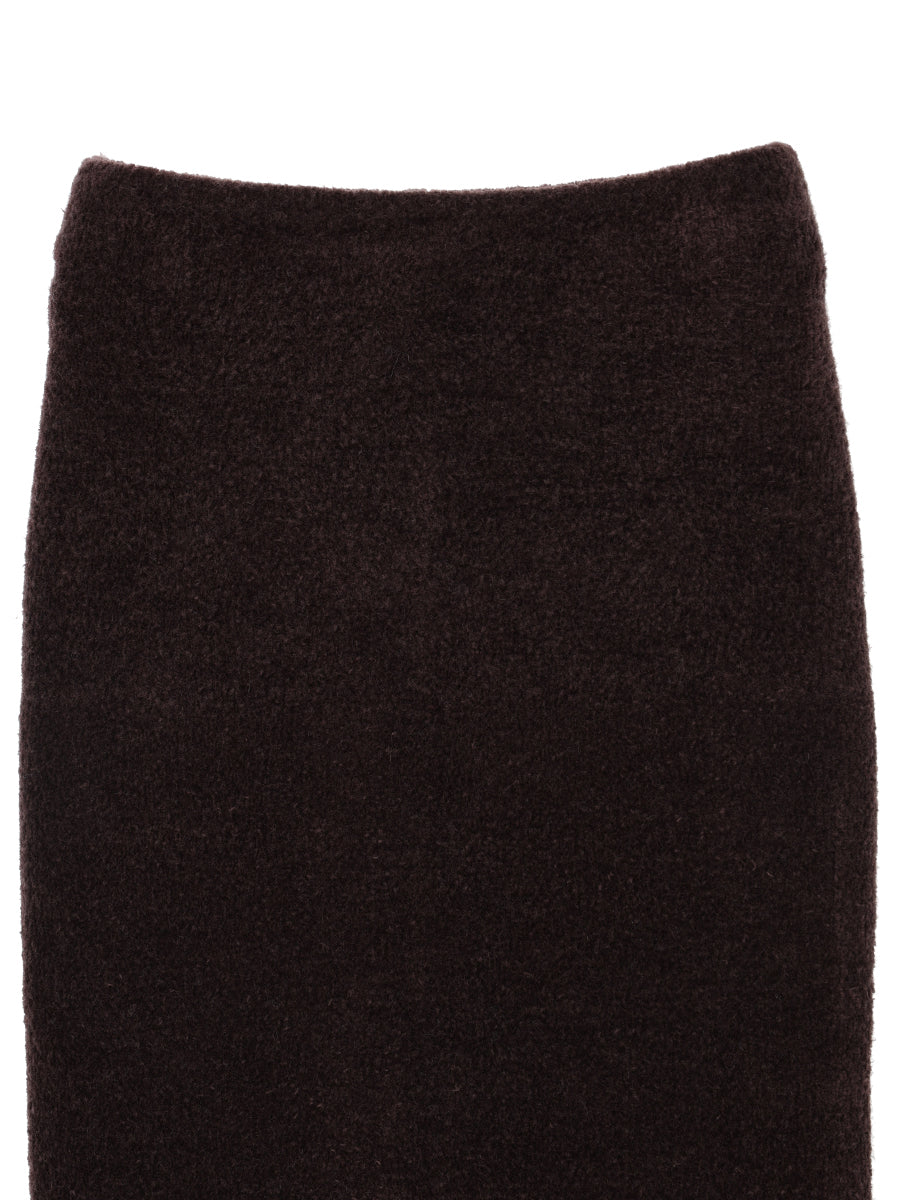 fluffy wool KNIT skirt