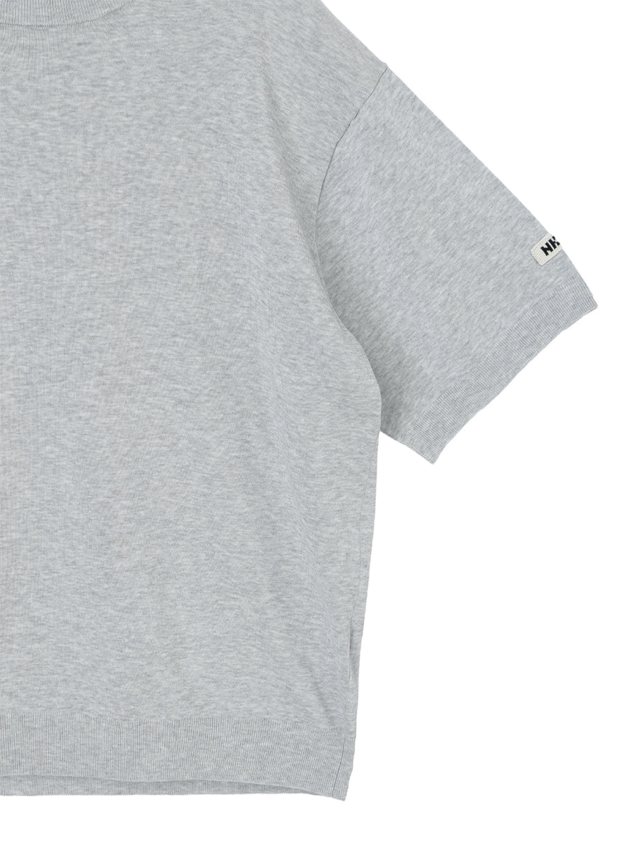 cotton/acetate KNIT t-shirt（large) – NKNIT