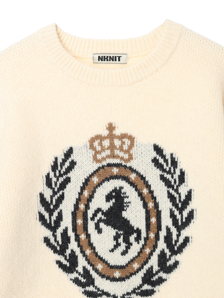 emblem jacquard KNIT