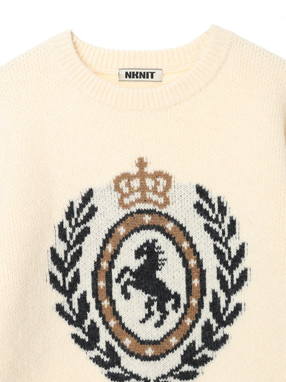 emblem jacquard KNIT
