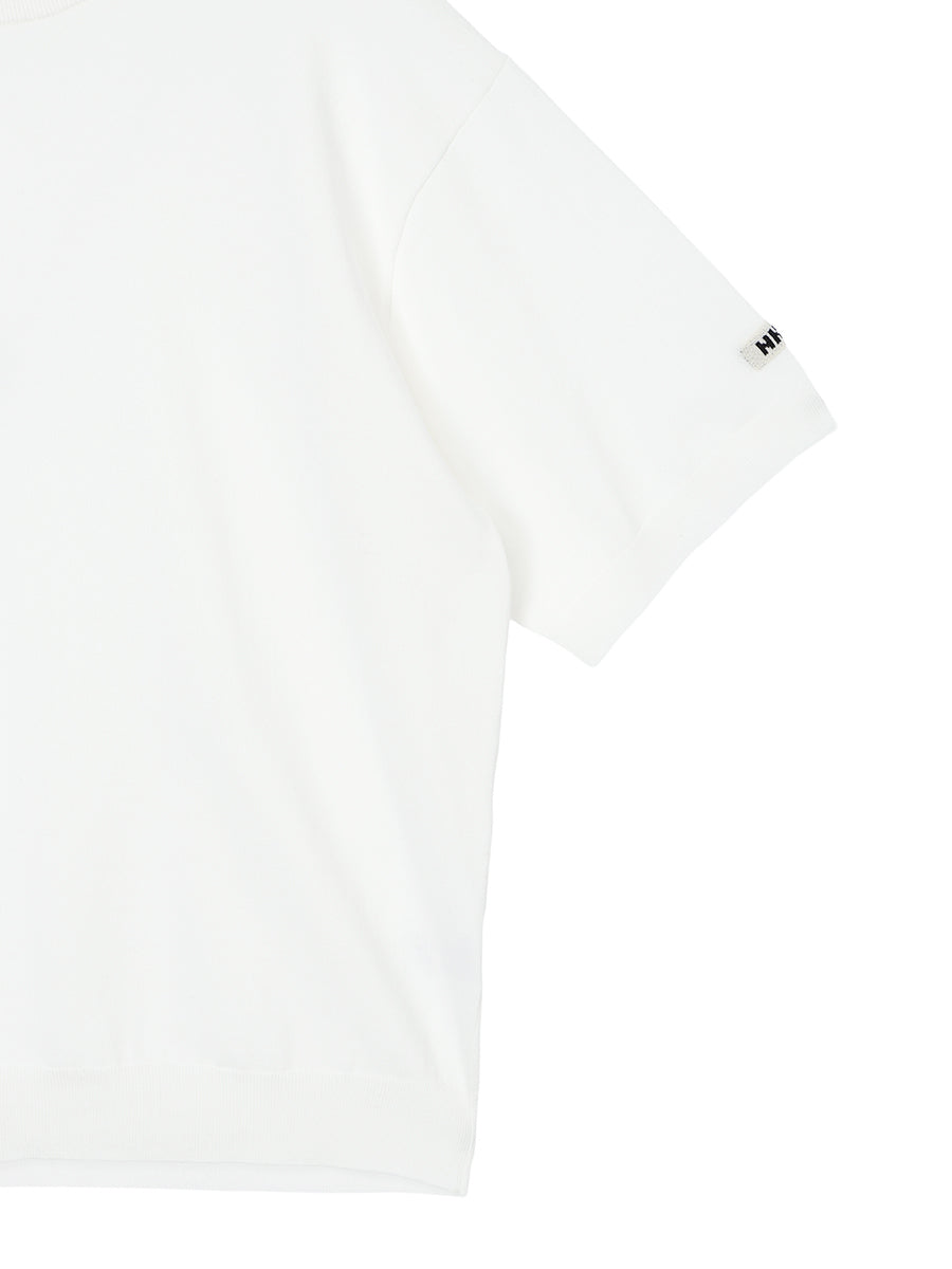 cotton/acetate KNIT t-shirt（large) – NKNIT