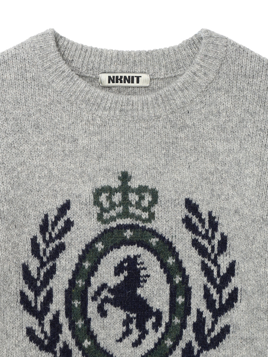 emblem jacquard KNIT