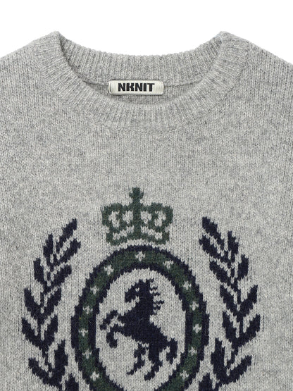 emblem jacquard KNIT