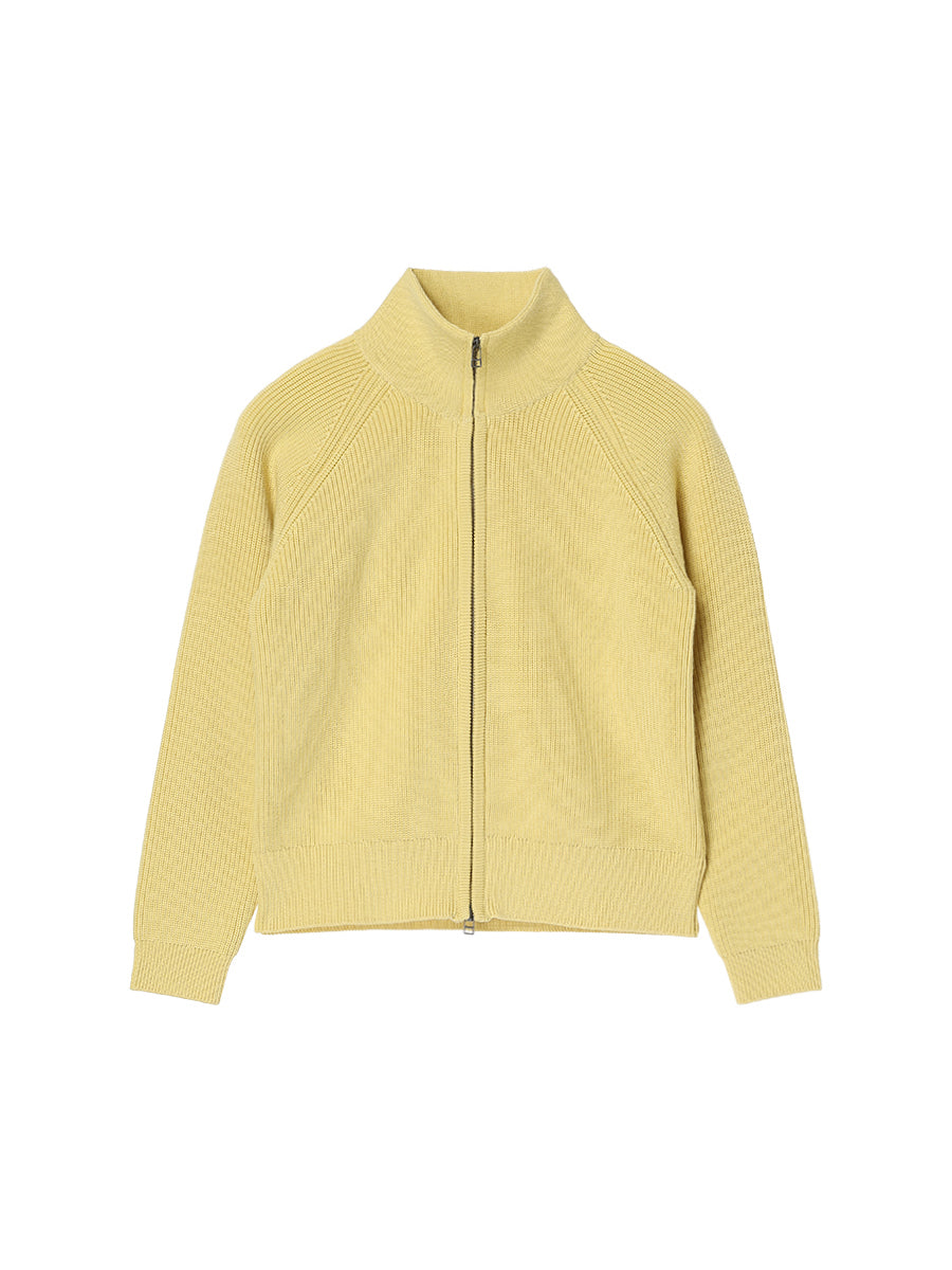 zip-up high neck KNIT【large】