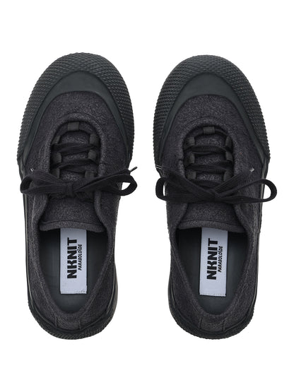 NKNIT×PARABOLOÏDE lace up platform shoes