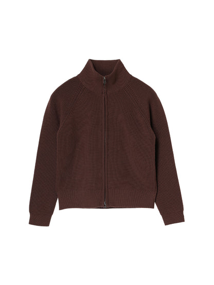 zip-up high neck KNIT【large】