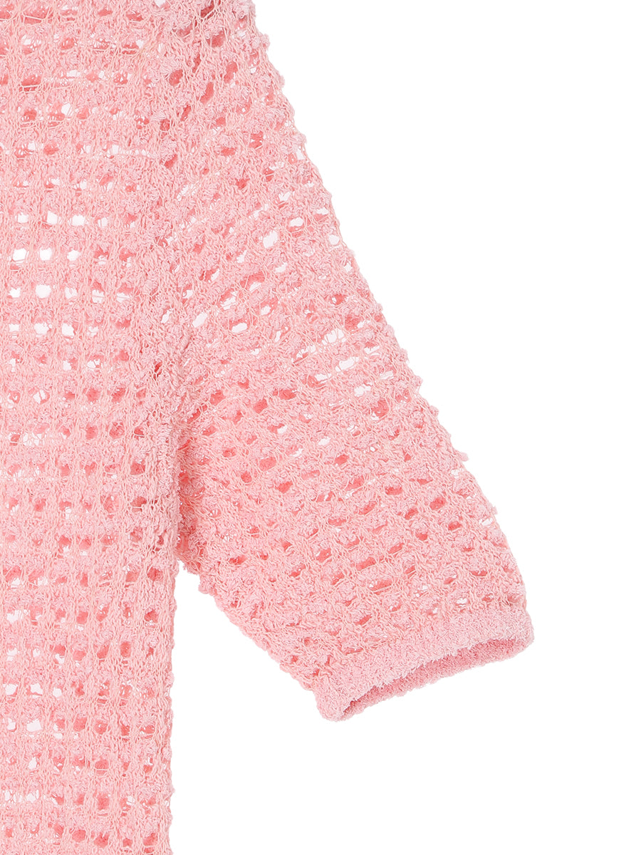 dry sheer KNIT long dress