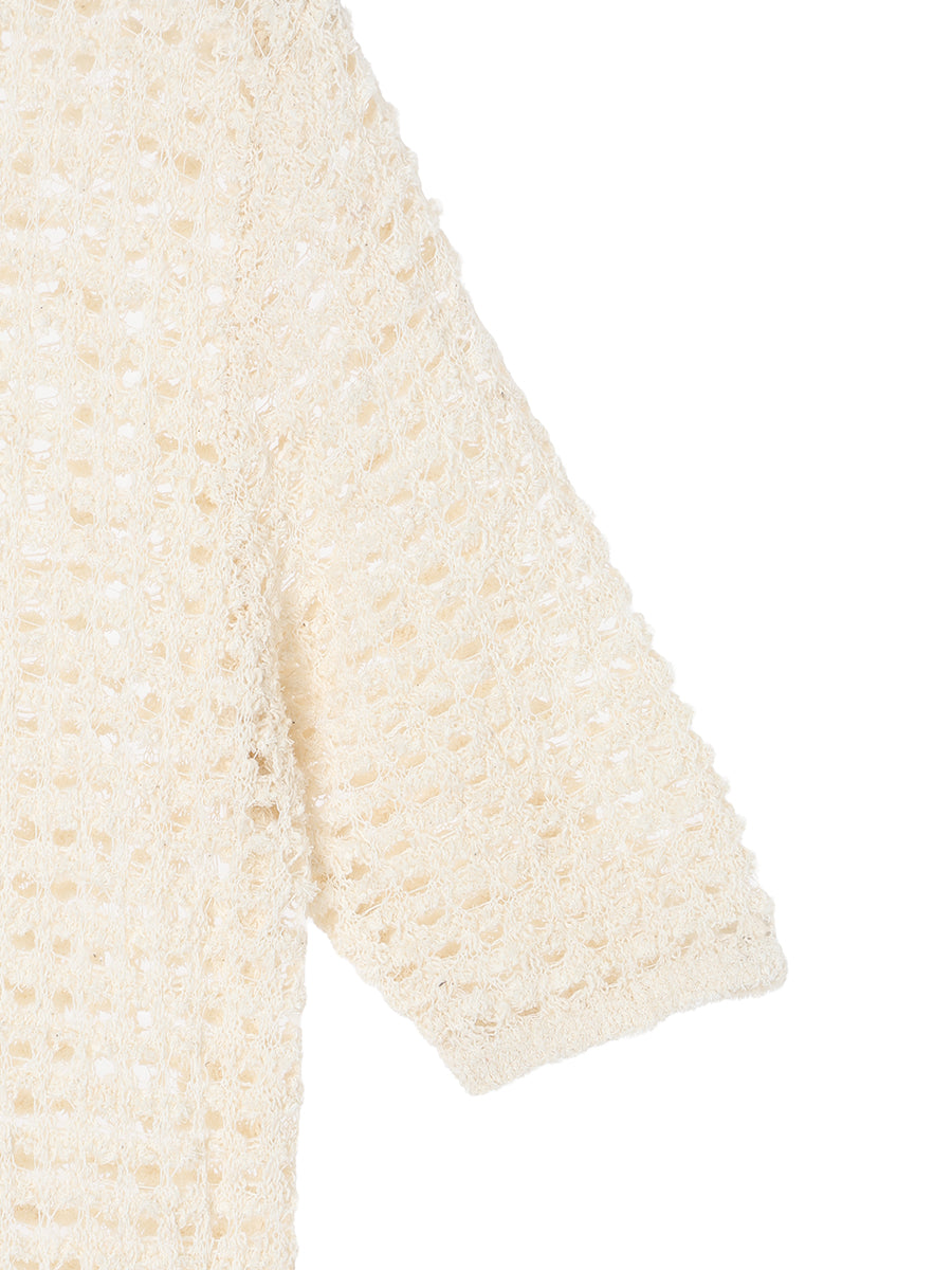 dry sheer KNIT long dress