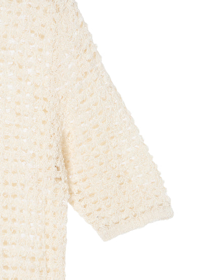 dry sheer KNIT long dress