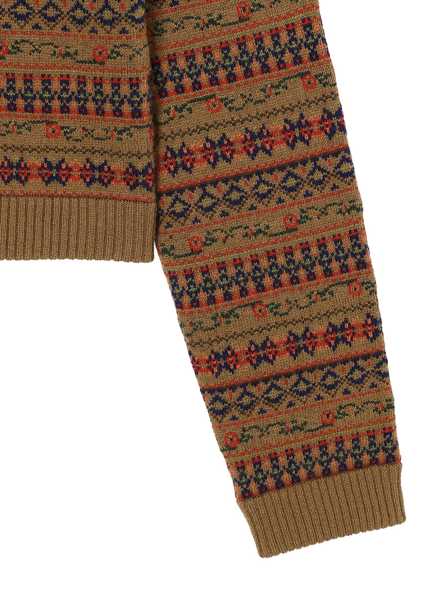 jacquard pattern KNIT  shirt