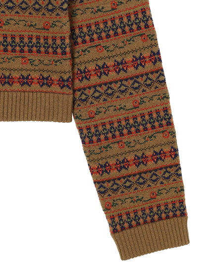 jacquard pattern KNIT  shirt
