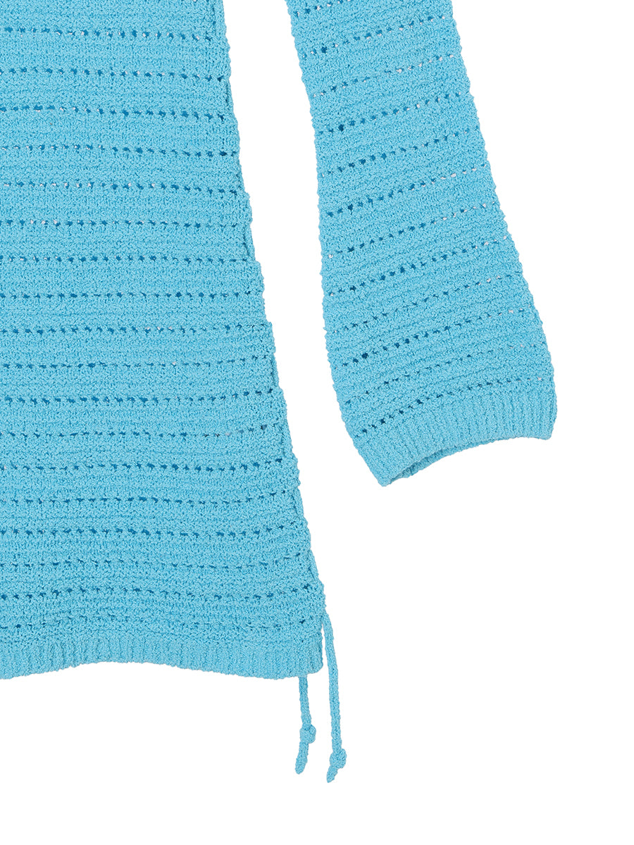 mesh KNIT mini dress