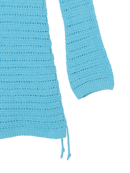 mesh KNIT mini dress