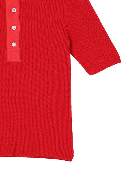 waffle henry neck KNIT