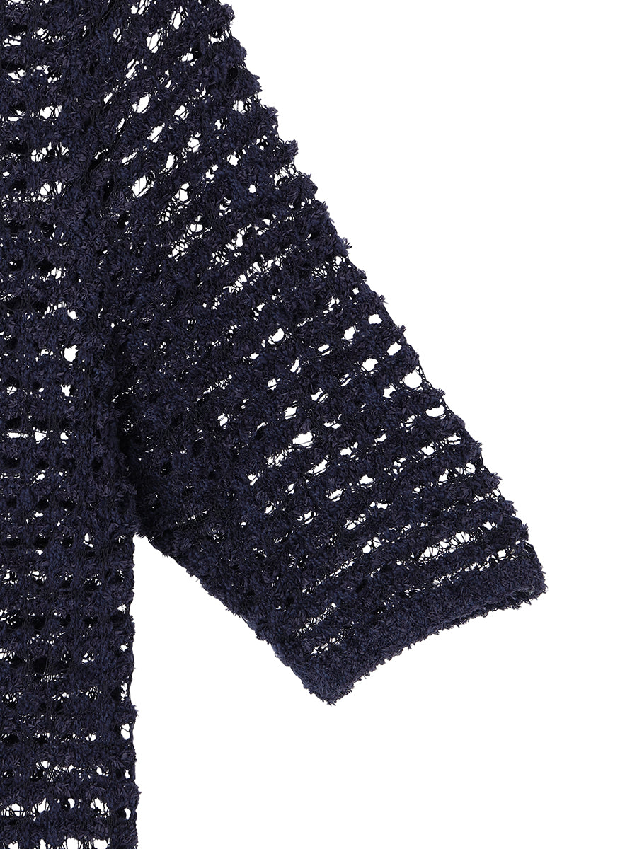 dry sheer KNIT long dress