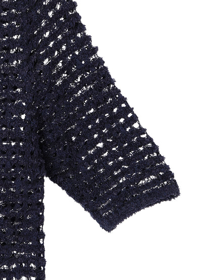 dry sheer KNIT long dress