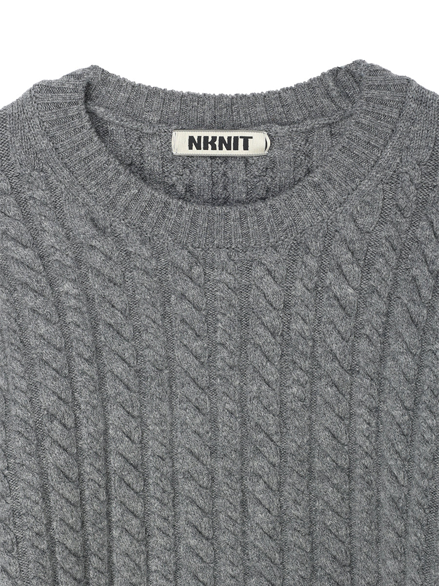 wool cable KNIT