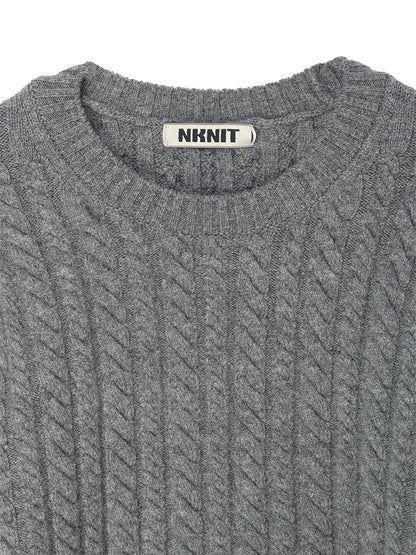 wool cable KNIT