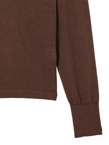 cashmere/silk high gauge KNIT polo shirt