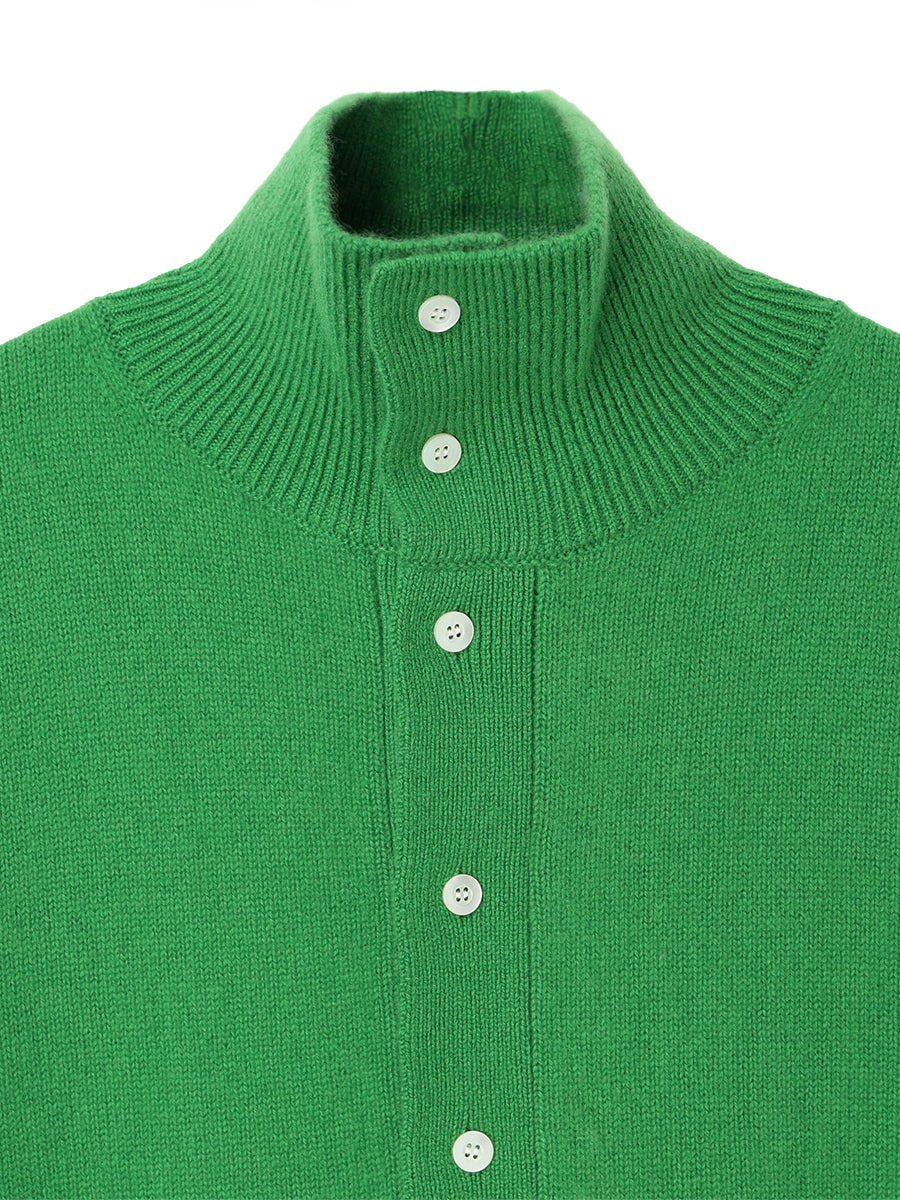 cashmere high neck KNIT cardigan【large】