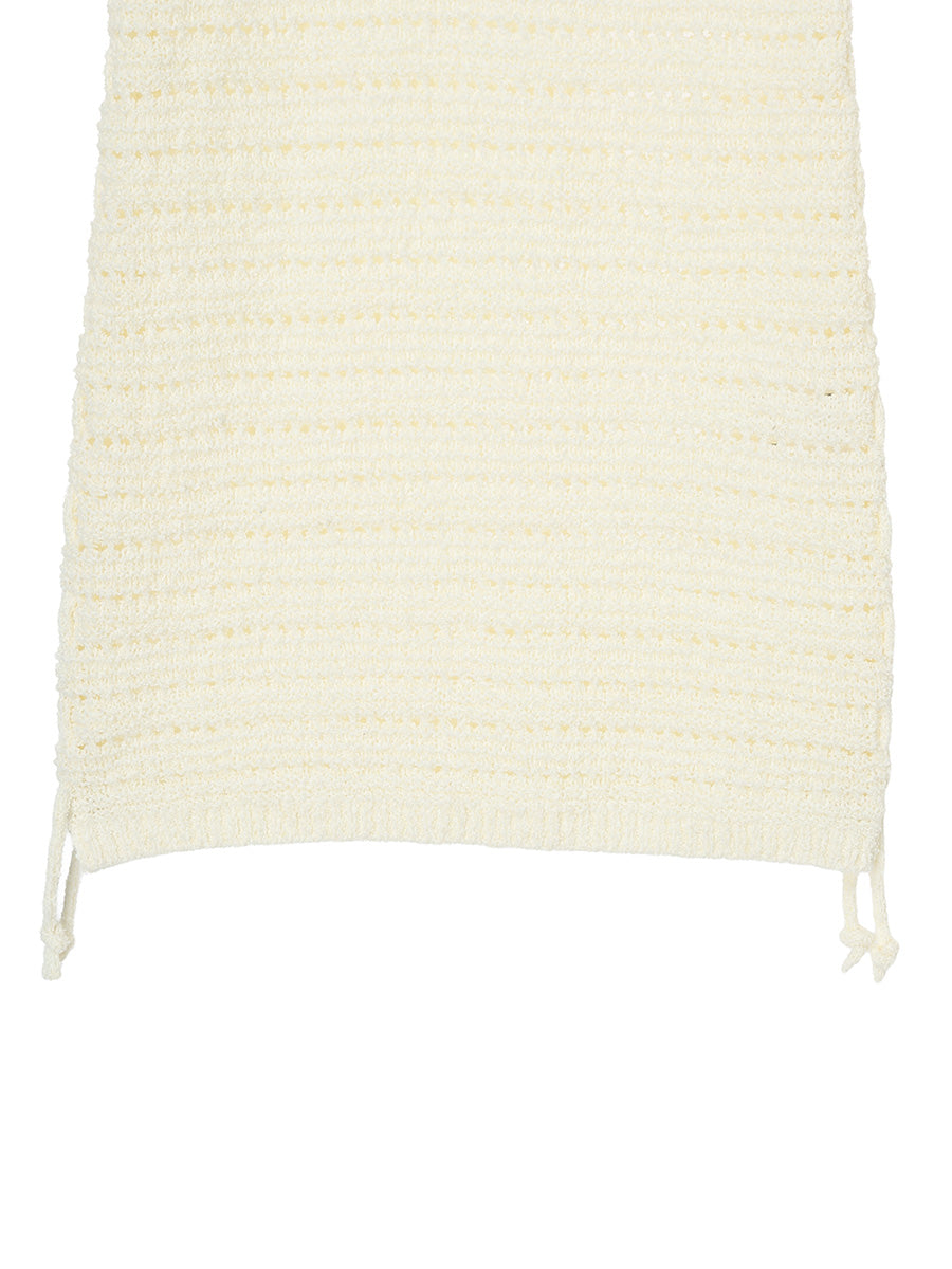 NKNIT mesh KNIT mini dress ホワイト mesh KNIT mini dress – NKNIT
