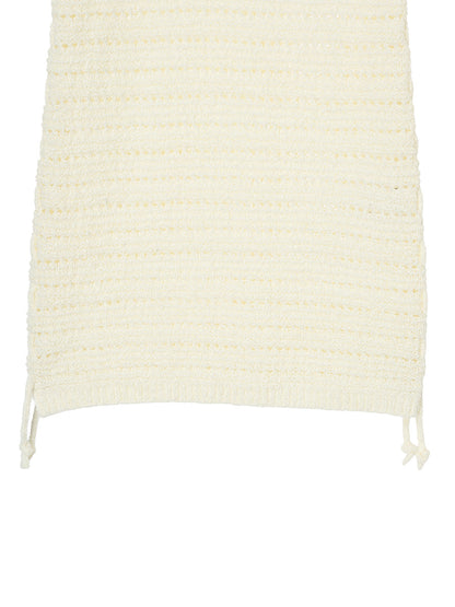 mesh KNIT mini dress