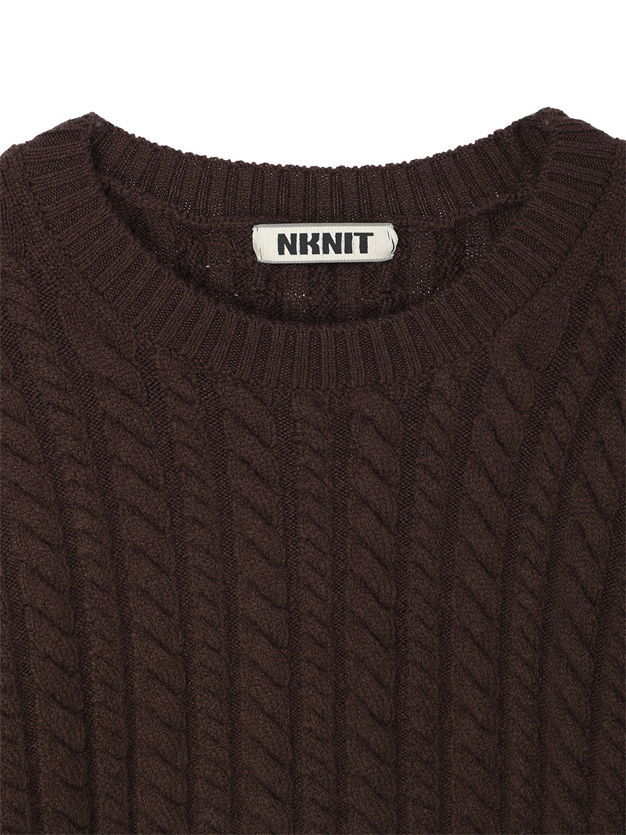 wool cable KNIT