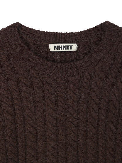 wool cable KNIT