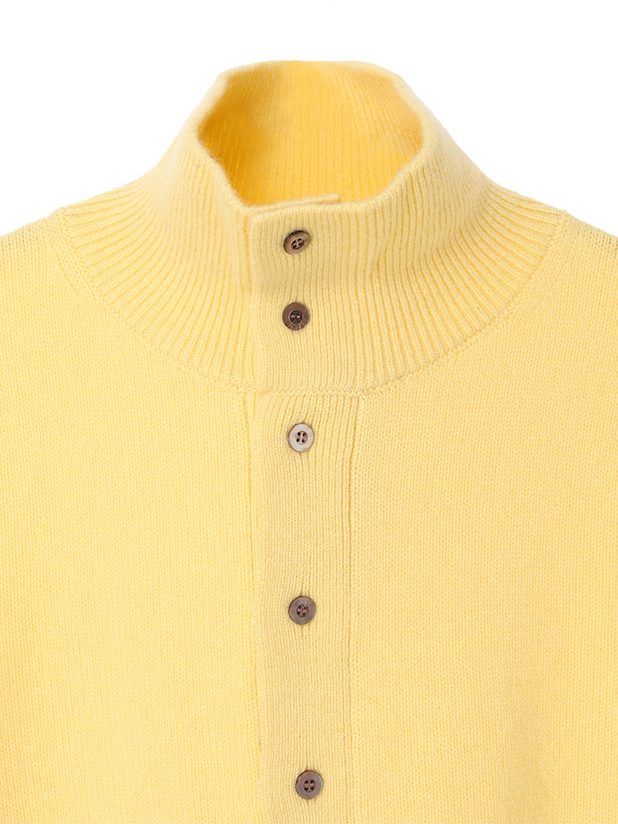cashmere high neck KNIT cardigan　【small】