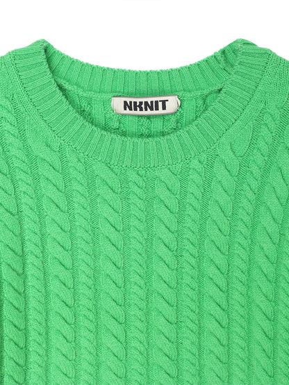 wool cable KNIT