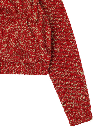 mix color KNIT cardigan