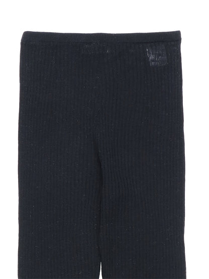 sheer rib KNIT leggings