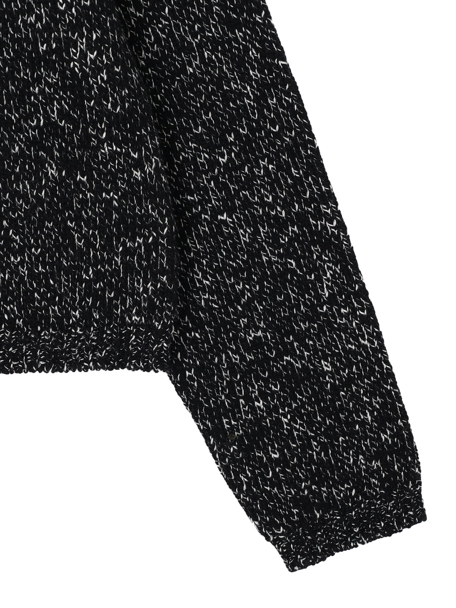 mix color high neck skipper KNIT